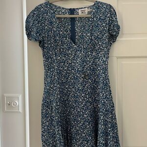 Blue Floral Dress